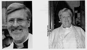 RevAndrew Hazlewood &amp; Rev Diana Farmer. 2000s. In 2005 Michael Willows retired as Vicar of Wollaston. - img043