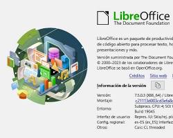 Imagen de Suite ofimática LibreOffice 7.5