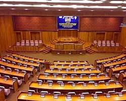 The Cambodian National Assembly building in Phnom Penh.