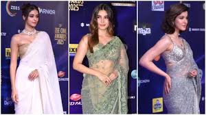 GenZ stars Ananya Panday, Rasha Thadani, Shanaya Kapoor rock sarees for awards night; internet chooses a clear winner