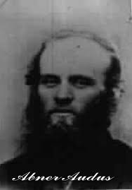 Abner Audus was born in Isleham, Cambridgeshire, England on April 10, 1842 (parents James Audus and Mary Stinton. - Abner_Audus_dec.25_1865