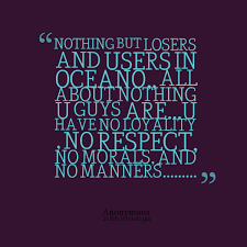 Quotes from Mercey Modonna: NOTHING BUT LOSERS AND USERS IN OCEANO ... via Relatably.com