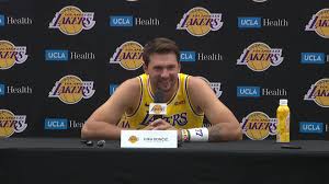 Luka Dončić and Austin Reaves are back at it on Media Day