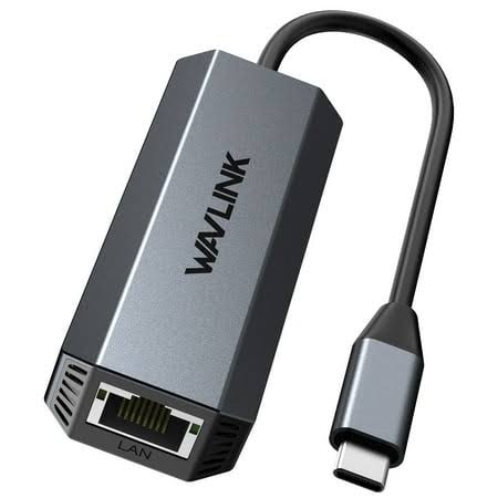 Wavlink USB C to Ethernet Adapter 5Gbps, Driver-free Rj45 Gigabit LAN Ethernet Network Adapter for Laptops, Computers and More