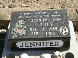 <b>Jennifer</b> Ann <b>Duey</b> (1965 - 1986) - Find A Grave Photos - 12891875_113659598459