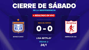 Boyacá Chicó vs América de Cali hoy: Resultado EN VIVO, minuto a minuto y goles del partido