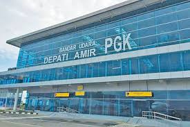 Hasil gambar untuk gambar bandara depati amir yang baru