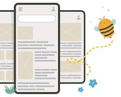 Image of user testing a website on a mobile device