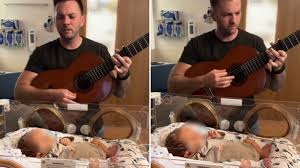 Pai toca louvor para bebê que nasceu com lesão cerebral e declara cura: “Meu Deus é Rafah”