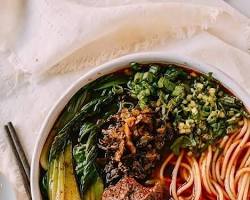 Taiwanese beef noodle soup