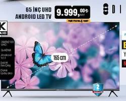 BİM aktüel ürünler 65 inç android uhd led tv