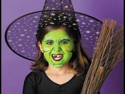 Resultado de imagen de maquillaje de halloween para niños de brujas