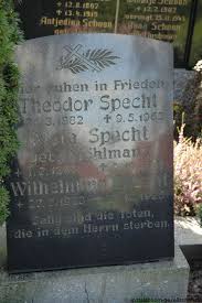 Grab von Theodor Specht (25.03.1882-09.05.1963), Friedhof Filsum ...
