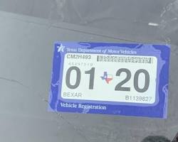 Image of car with an expired registration sticker