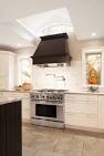 Black oven hood