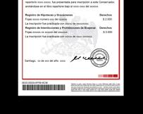 Imagen de Inscripción en el Conservador de Bienes Raíces