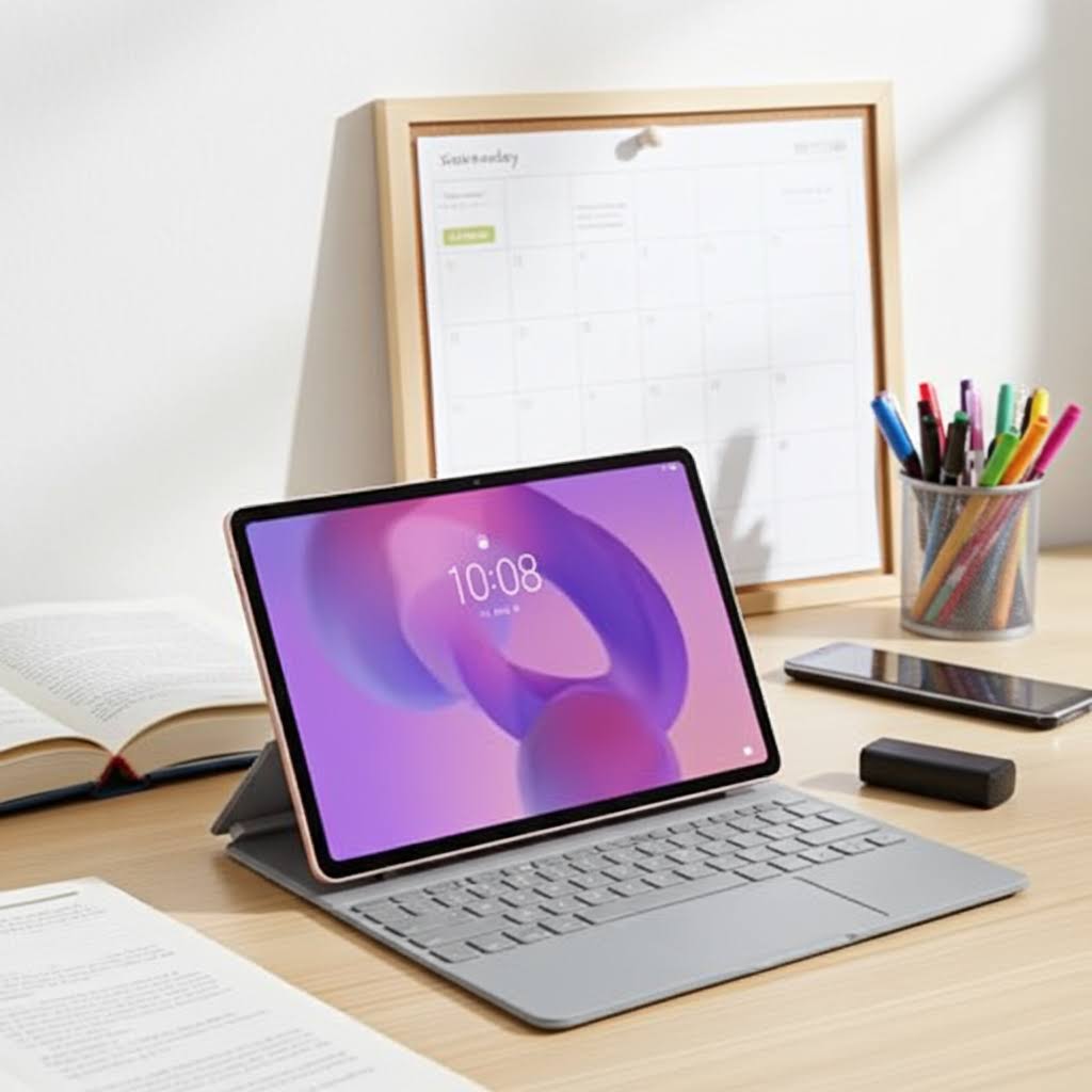 Lenovo Idea Tab Plus Flex Bundle (8GB 256GB) MediaTek Dimensity 6400 Processor (2.50 GHz )/Android 15 or Later/256 GB UFS 2.2