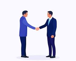 Image of two people shaking hands