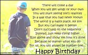 Birthday Poems for Son | WishesMessages.com via Relatably.com