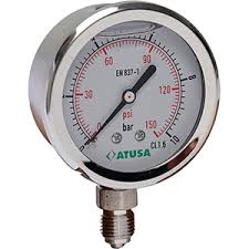 Pressure Gauge With Glycerine 441 | Atusa