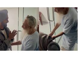'Main Vaapas Aaunga' BTS video: Diljit Dosanjh touches Naseeruddin Shah's feet, internet reacts