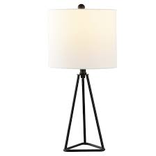 Safavieh Table Lamps 21-in Black LED On/Off switch Table ...