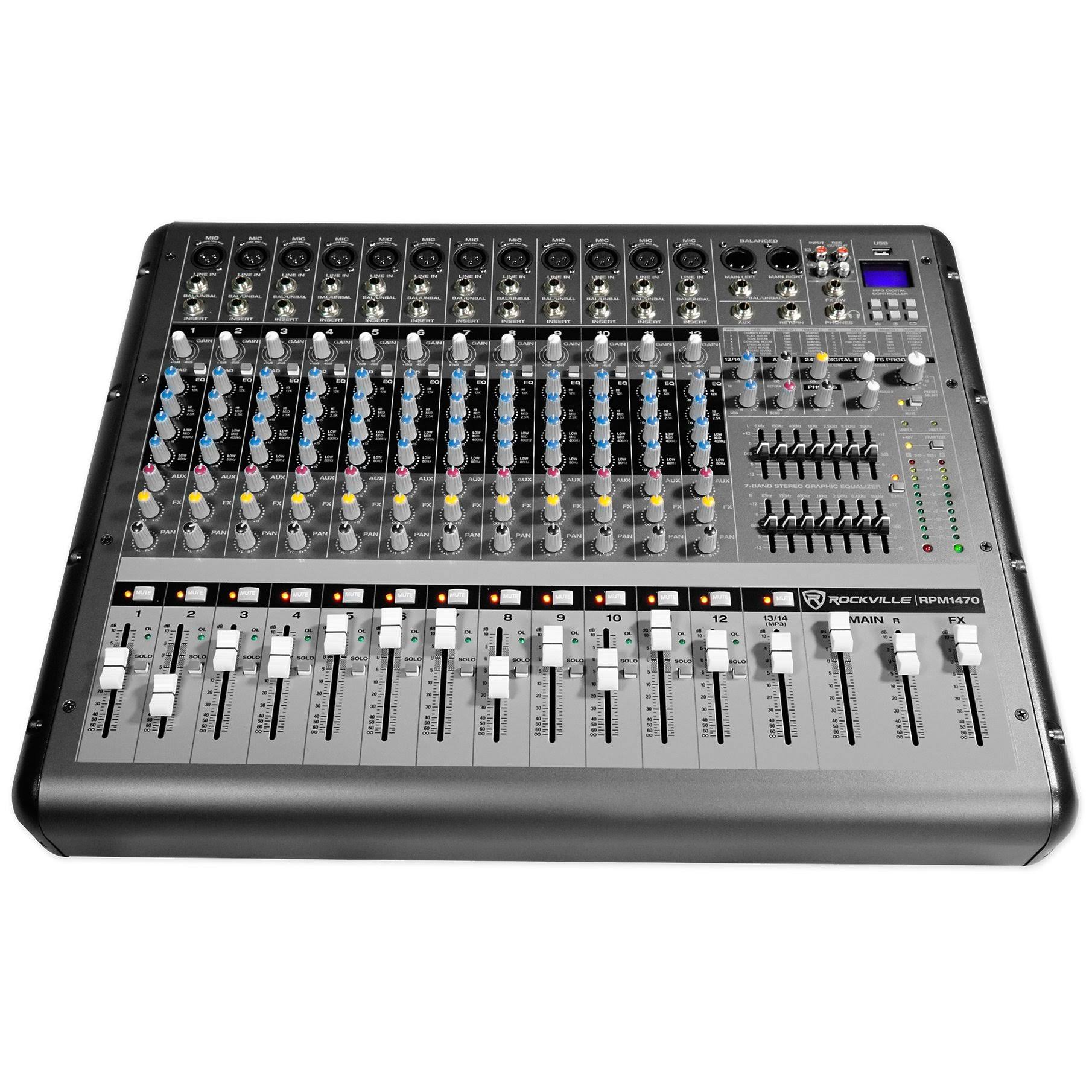 Rockville RPM1470 14 Channel 6000w Powered Mixer