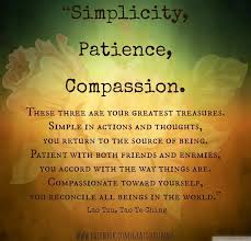 Simplicity, patience, compassion&quot; Buddha quote via www.Facebook ... via Relatably.com