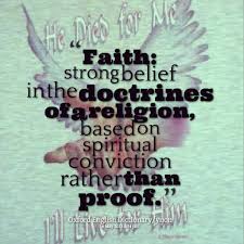 Page 1 of Quotes about Faith: strong belief in the doctrines of a ... via Relatably.com