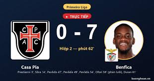 Casa Pia vs Benfica Live: Benfica Extends Lead to 0-7