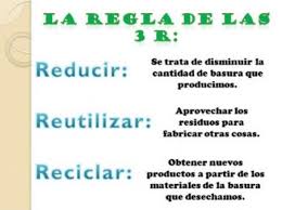 Resultado de imagen de LAS TRES R DE RECICLAR