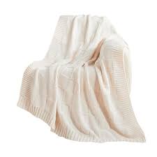 Amazon.com: VOCUE Soft Knit Acrylic Blanket Car Blanket for Air Conditioning Breathable Comfortable Checkered Throw Blankets 1PC : Home & Kitchen