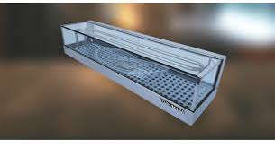 Wide Flat Top Remote Refrigerated Sushi Showcase | YOSHIMASA