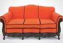 Big orange couch