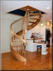 Wooden spiral staircase