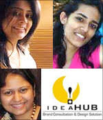 Today Yashi Desai, Dipti Doshi and Frenny Shah run Idea Hub, an advertising agency that counts the likes of Glenmark Pharmaceuticals amongst its clients. - 01collage