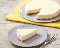 レアチーズケーキの画像