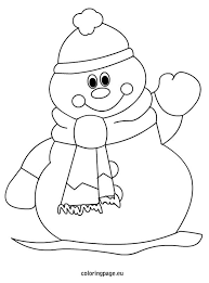 Image result for coloring book snowmen