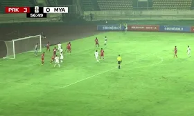 Video bóng đá Triều Tiên - Myanmar: Đỉnh cao hat-trick, giật "vé vàng" (Vòng loại World Cup)