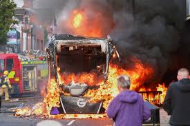 U.K. leaders call for calm as protests break out after Belfast street stabbing