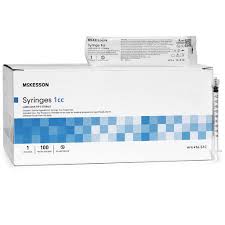 1 mL Syringe Luer Lock Tip Without Safety, Sterile ...