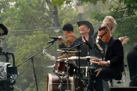 Bajo un ‘clima irlandés’, U2 filma en CDMX el video de su próximo sencillo