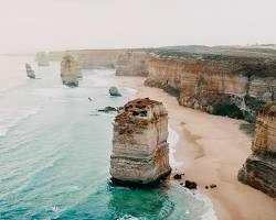 person exploring the Twelve Apostles