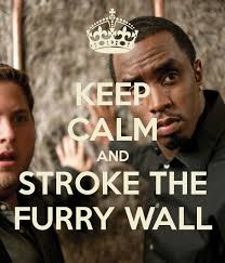 KEEP CALM AND STROKE THE FURRY WALL Sergio aka Sean &quot;P Diddy/Puff ... via Relatably.com