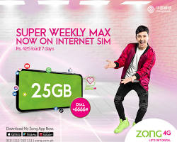 Image of Zong Super Weekly Max Package