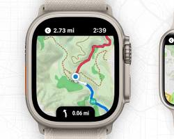 Apple Maps smartwatch app