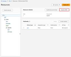 Image of creating a resource in the AWS API Gateway console