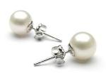 Pearl stud earrings