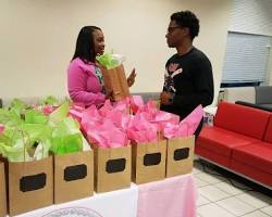 Image of Alpha Kappa Alpha members participating in a community service project