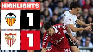 خلاصه بازی والنسیا 1-1 سویا
